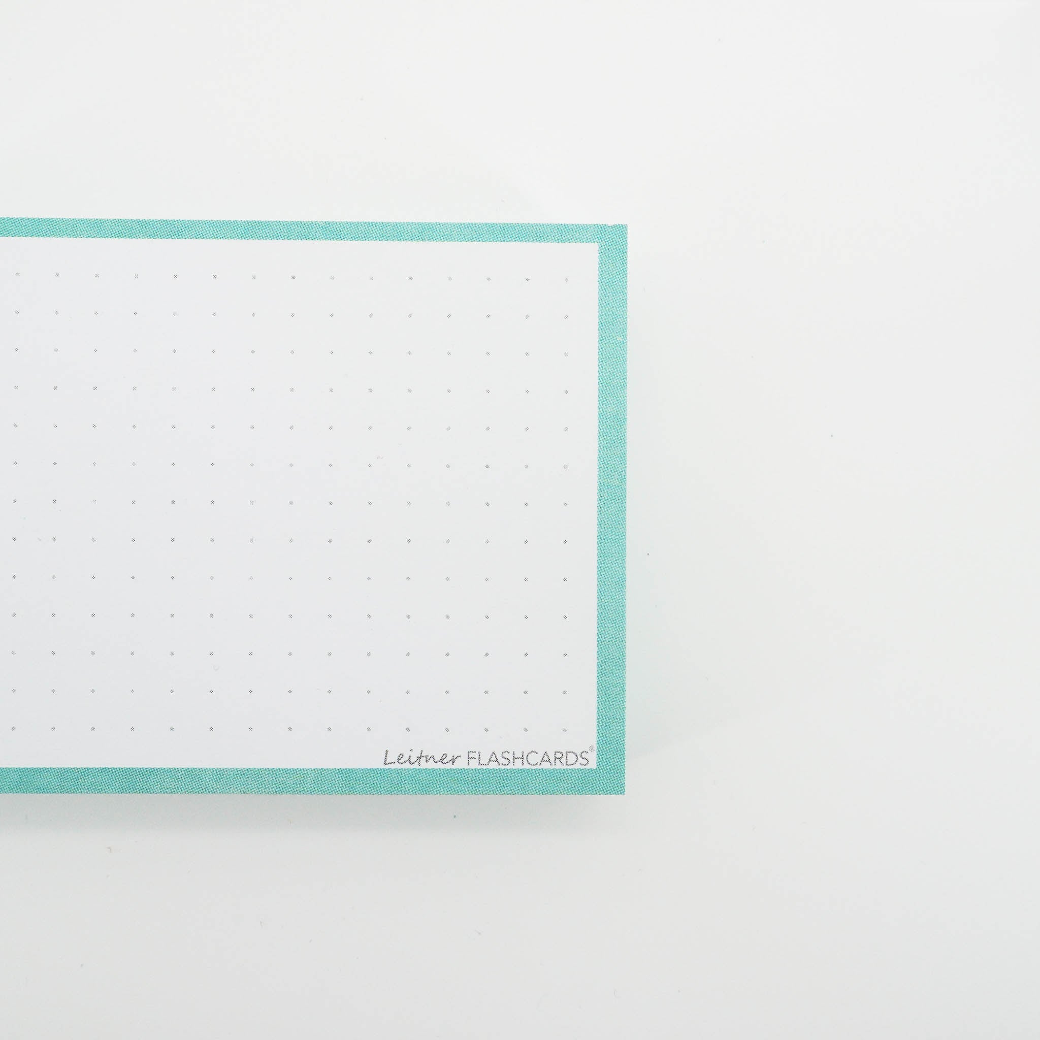 Leitner Flashcards A7 Pastel Dotted green 3