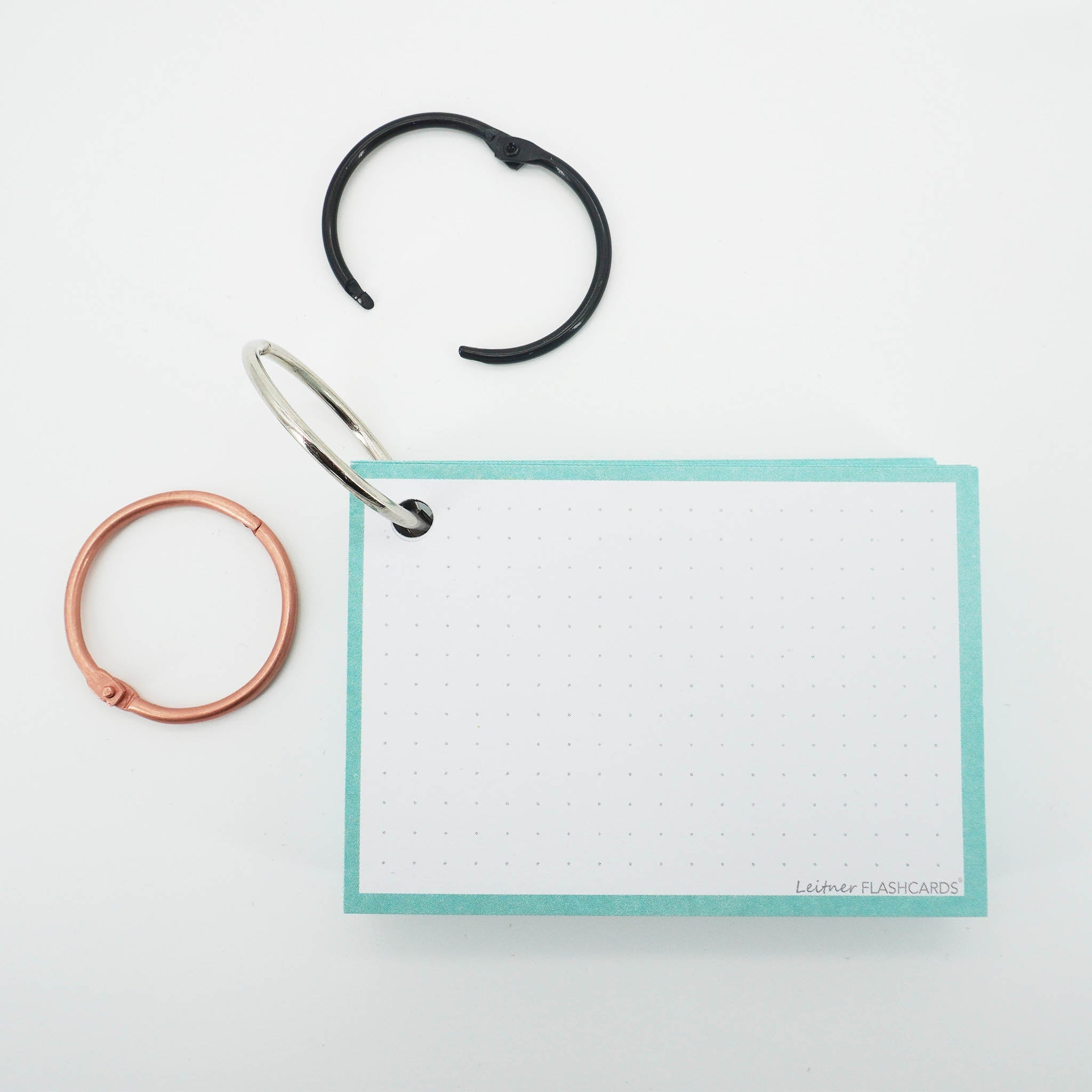 Leitner Flashcards A7 Pastel Dotted green 6