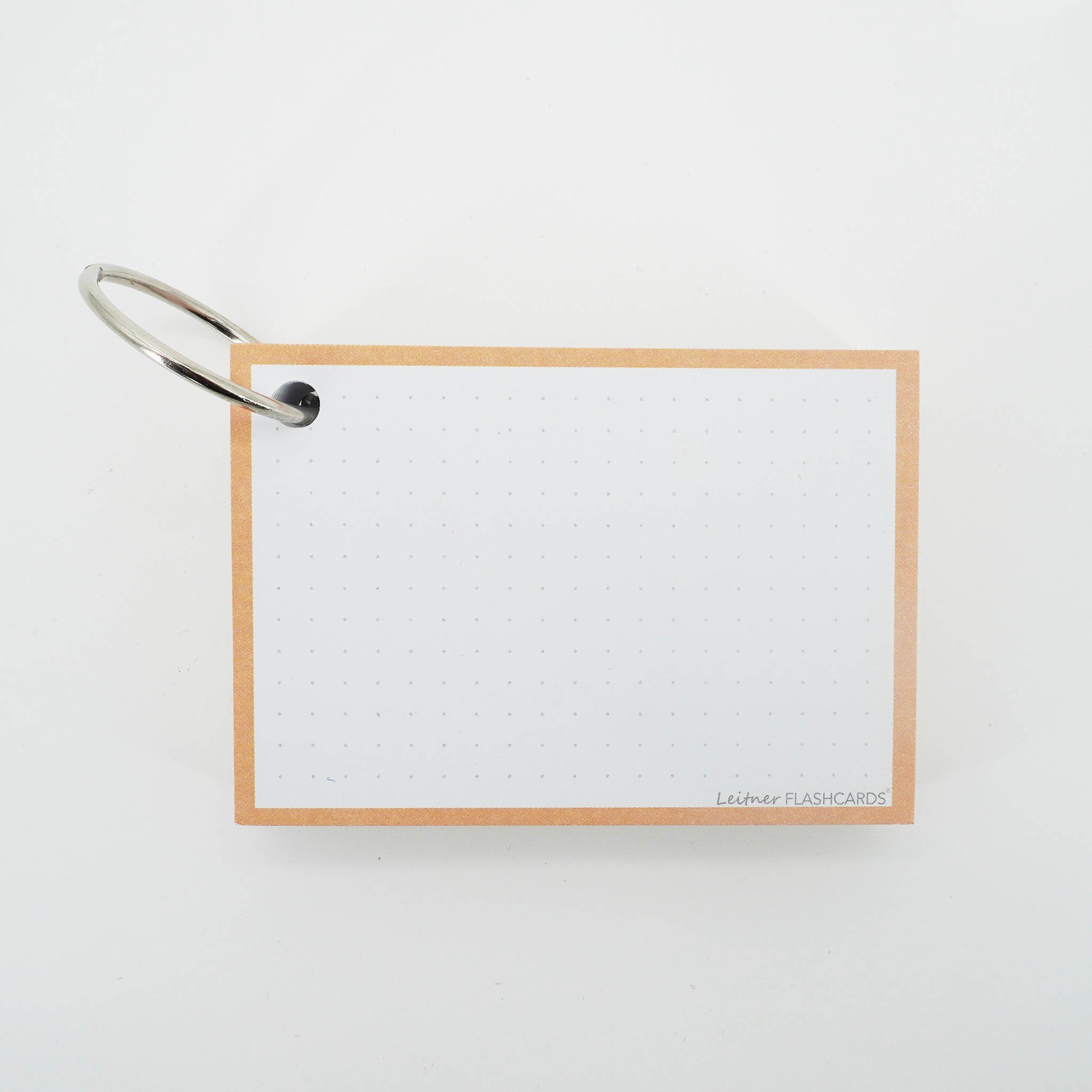 Leitner Flashcards A7 Pastel Dotted orange 4