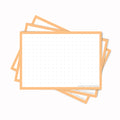 Leitner Flashcards A7 Pastel Dotted orange