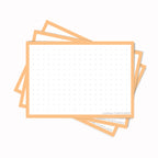 Leitner Flashcards A7 Pastel Dotted orange