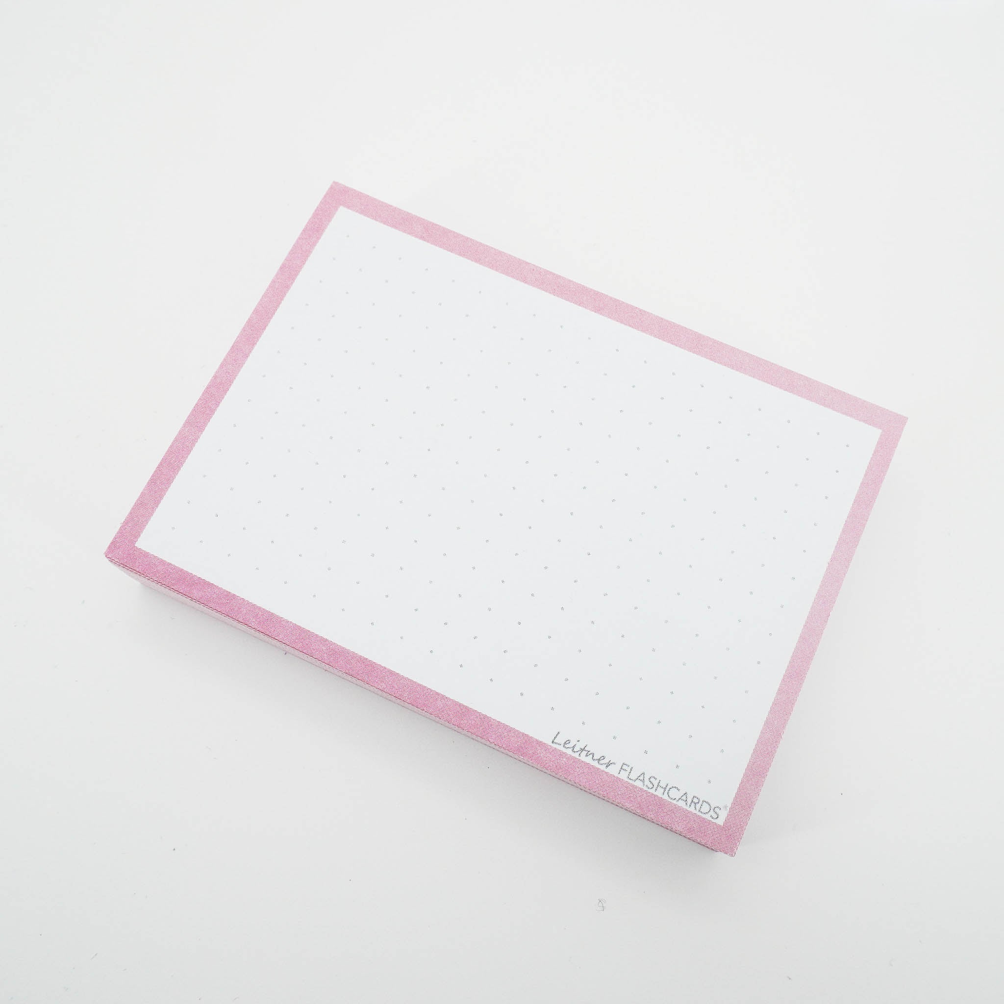Leitner Flashcards A7 Pastel Dotted pink