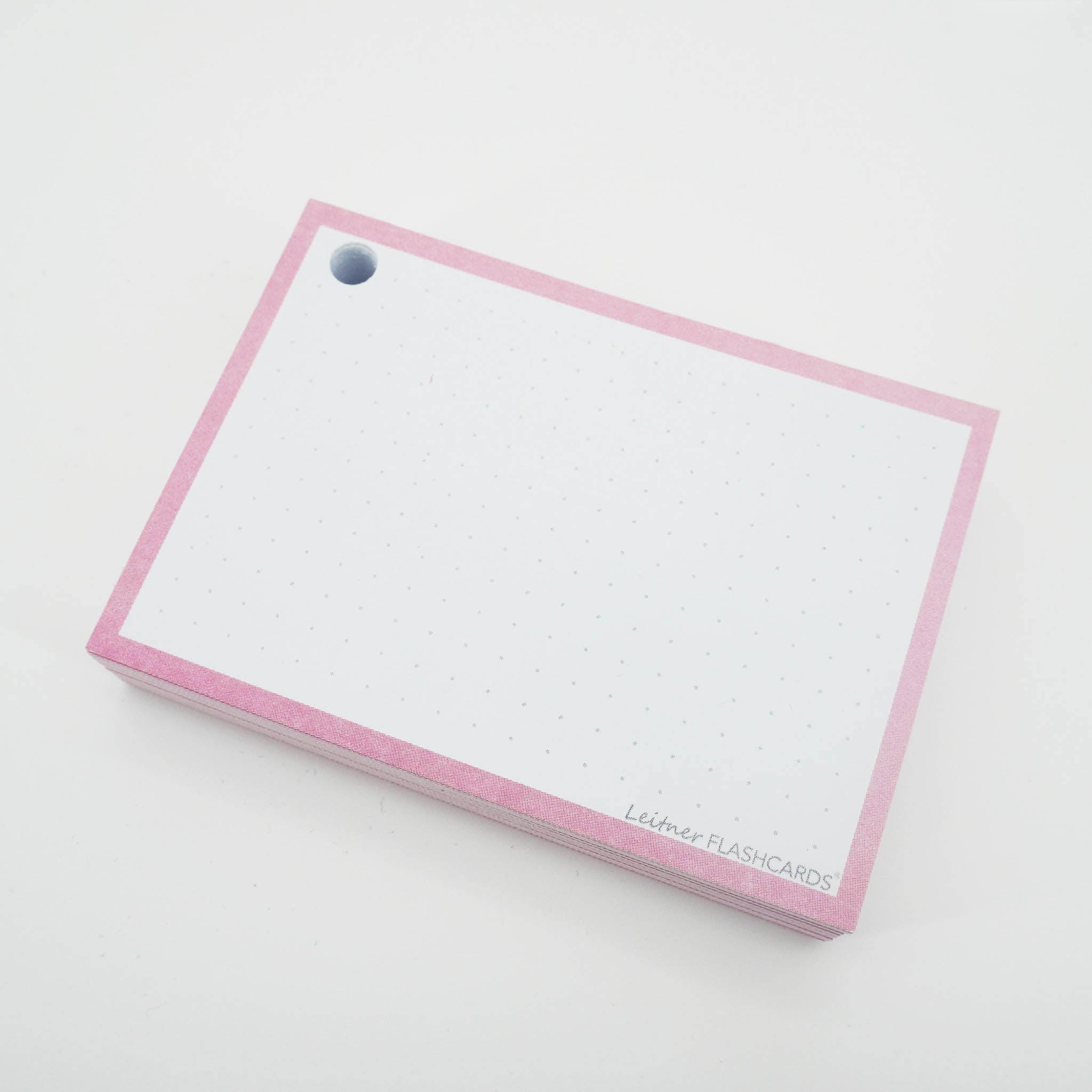 Leitner Flashcards A7 Pastel Dotted pink 4