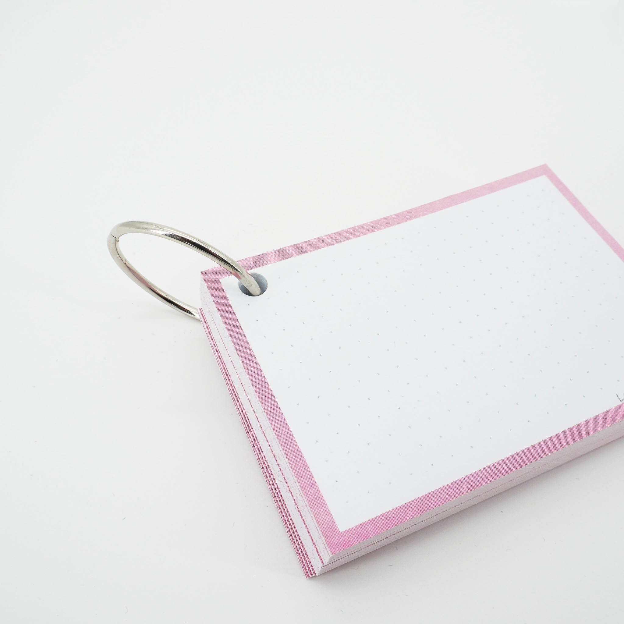 Leitner Flashcards A7 Pastel Dotted pink 5