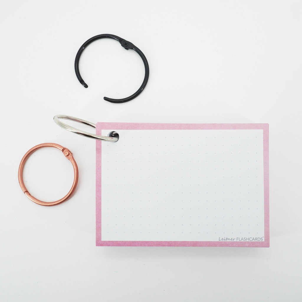 Leitner Flashcards A7 Pastel Dotted pink 6