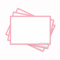 Leitner Flashcards A7 Pastel Dotted pink