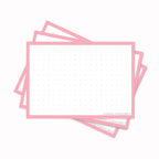 Leitner Flashcards A7 Pastel Dotted pink