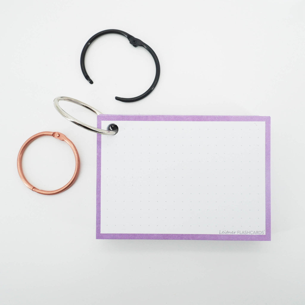 Leitner Flashcards A7 Pastel Dotted purple 6