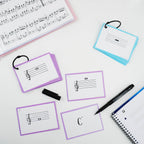 Leitner Flashcards A7 Pastel Dotted purple lifestyle 3