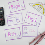 Leitner Flashcards A7 Pastel Dotted purple lifestyle 4