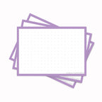 Leitner Flashcards A7 Pastel Dotted purple