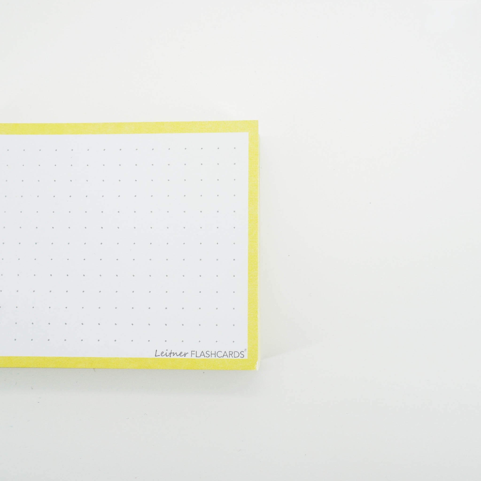 Leitner Flashcards A7 Pastel Dotted yellow 3