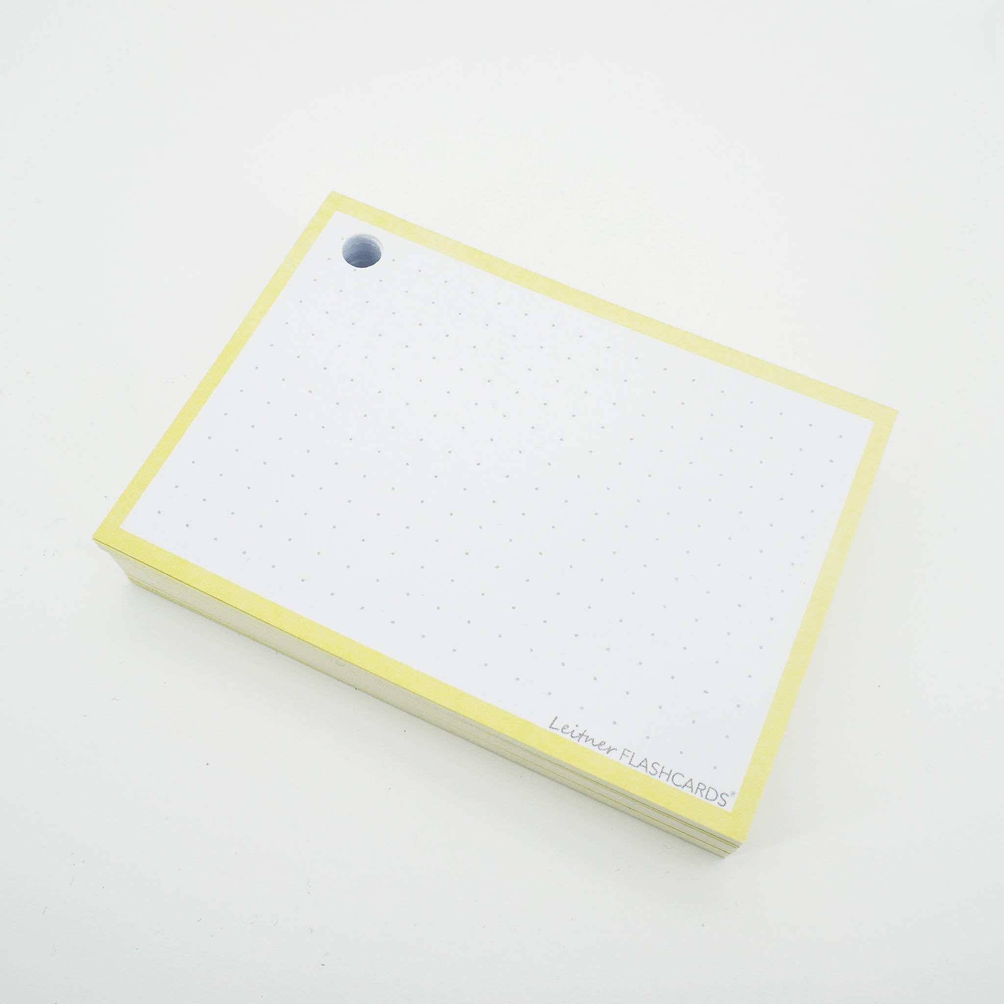 Leitner Flashcards A7 Pastel Dotted yellow 4