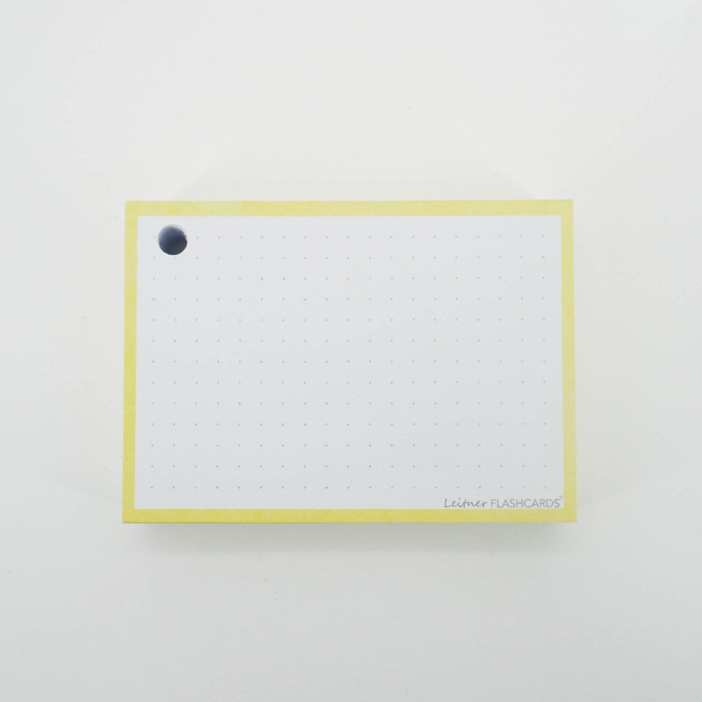 Leitner Flashcards A7 Pastel Dotted yellow 5