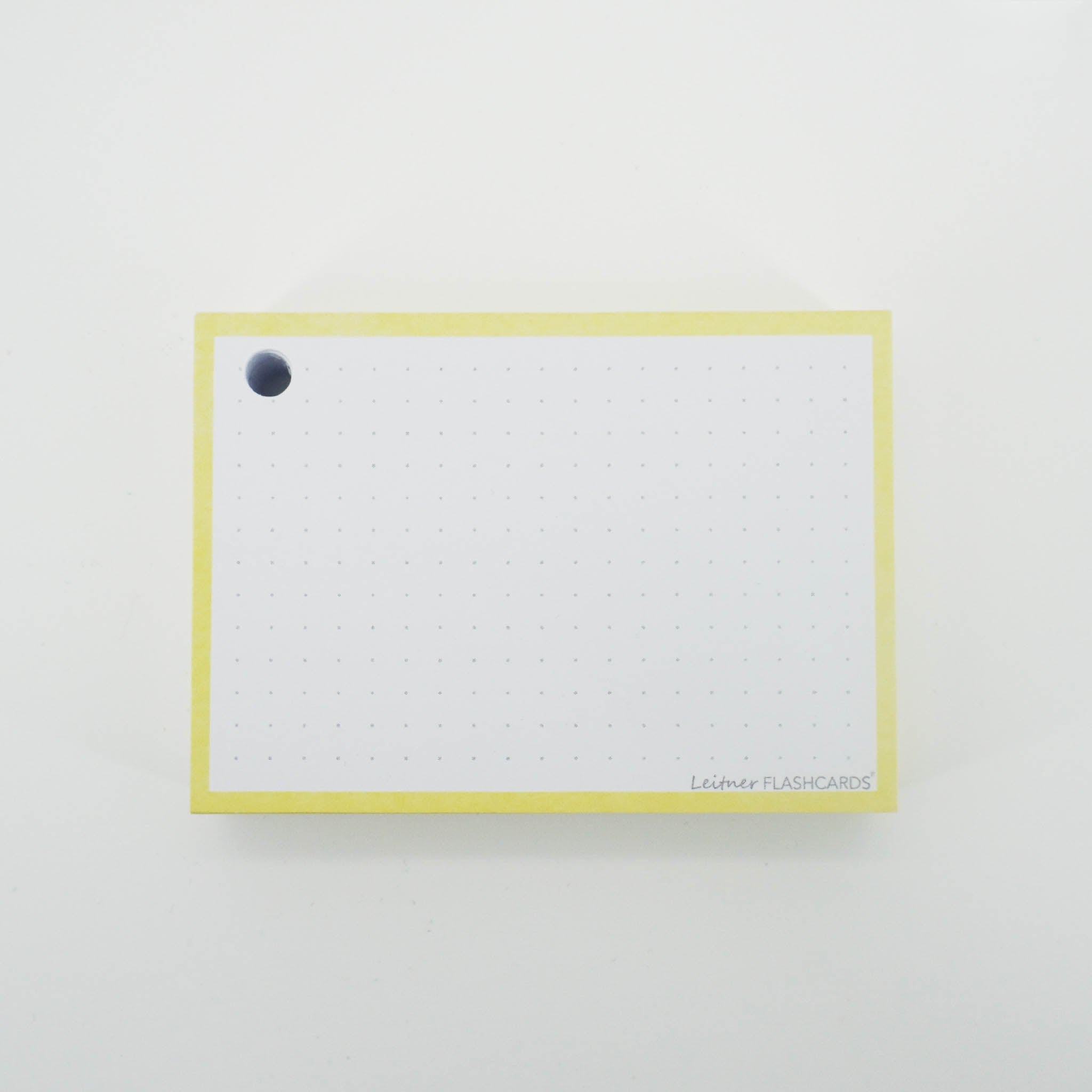 Leitner Flashcards A7 Pastel Dotted yellow 5
