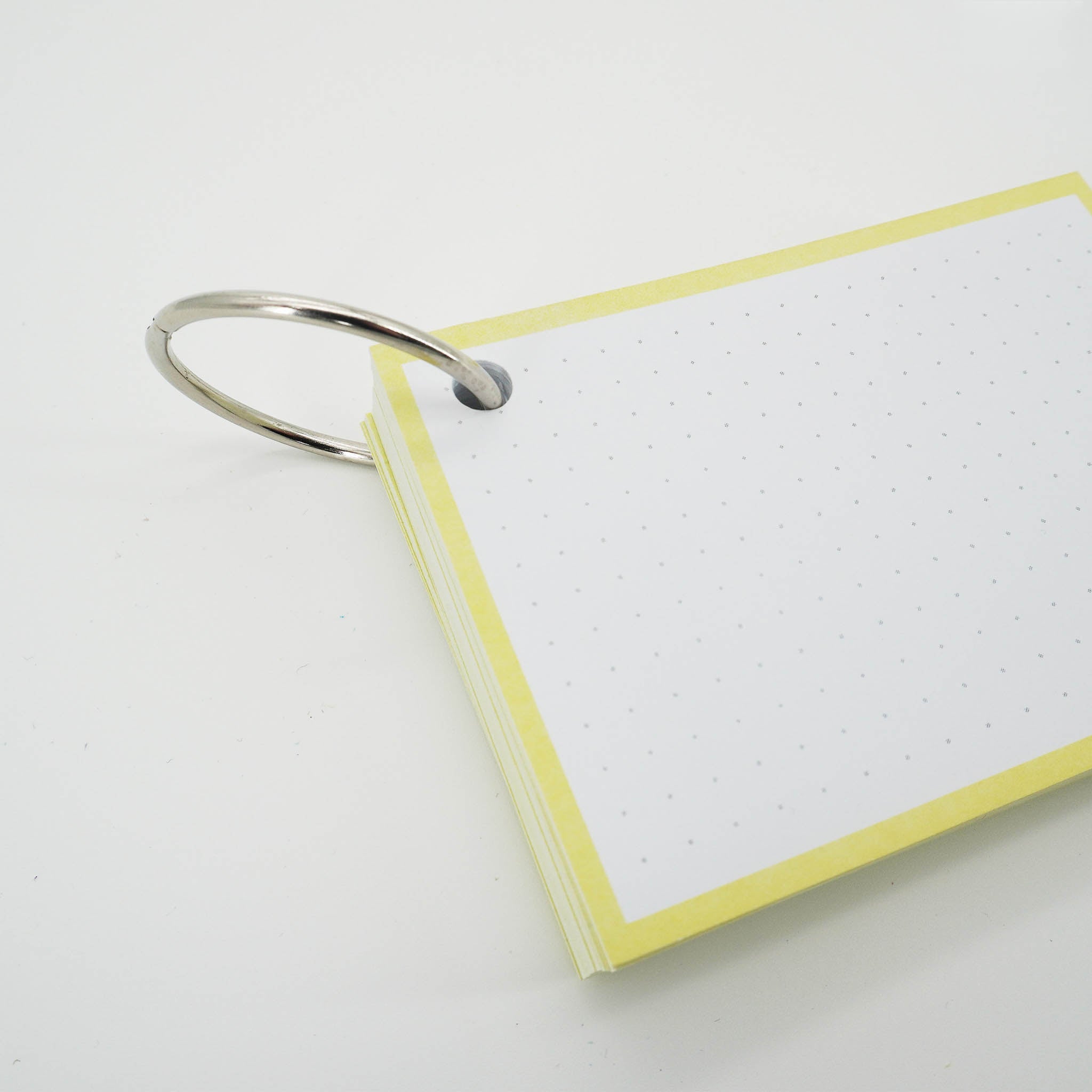 Leitner Flashcards A7 Pastel Dotted yellow 6