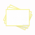 Leitner Flashcards A7 Pastel Dotted yellow