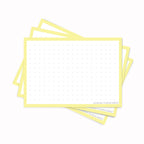 Leitner Flashcards A7 Pastel Dotted yellow