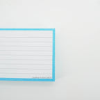 Leitner Flashcards A7 Pastel Lined blue 2