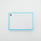 Leitner Flashcards A7 Pastel Lined blue 3
