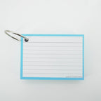 Leitner Flashcards A7 Pastel Lined blue 4