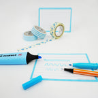 Leitner Flashcards A7 Pastel Lined blue lifestyle 7