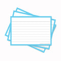 Leitner Flashcards A7 Pastel Lined blue