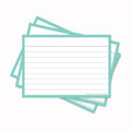 Leitner Flashcards A7 Pastel Lined green