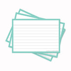 Leitner Flashcards A7 Pastel Lined green