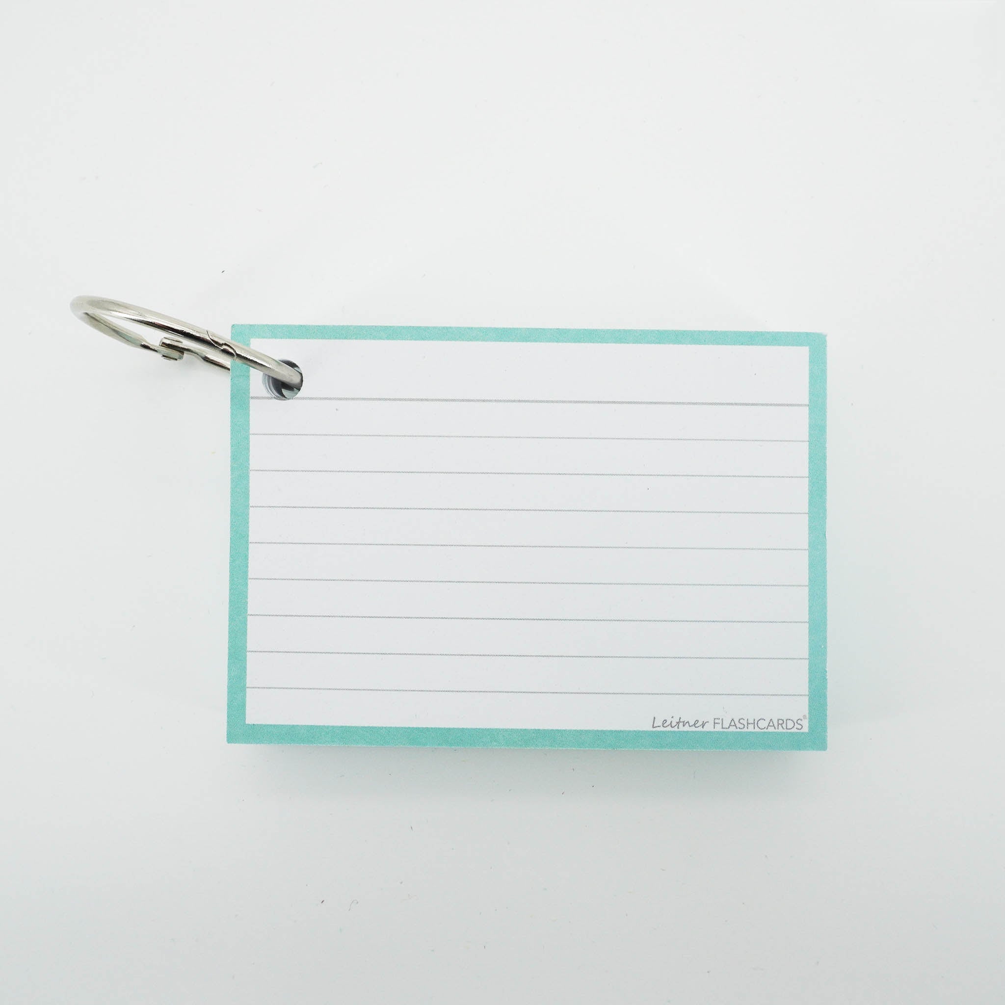 Leitner Flashcards A7 Pastel Lined green 4