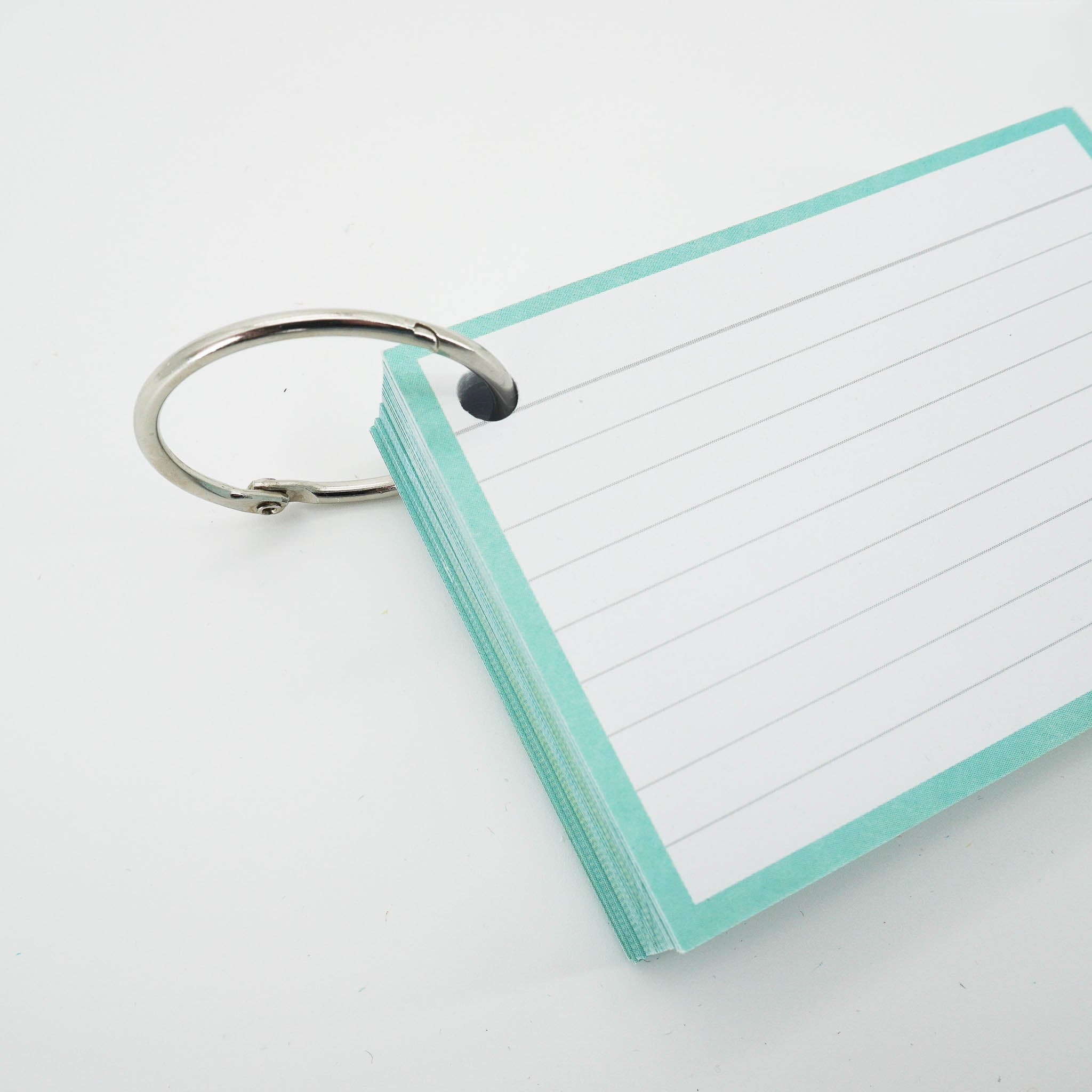 Leitner Flashcards A7 Pastel Lined green 5
