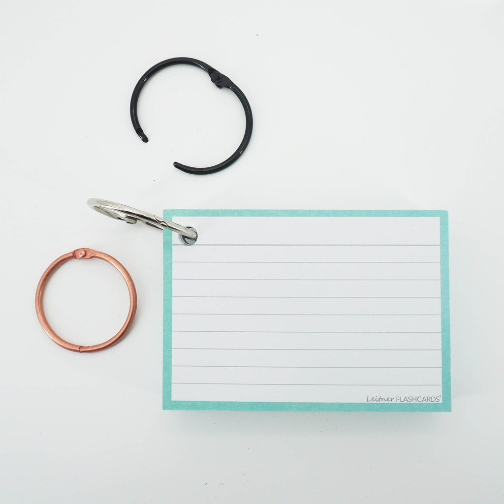 Leitner Flashcards A7 Pastel Lined green 6