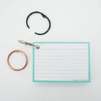 Leitner Flashcards A7 Pastel Lined green 6