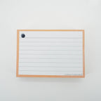 Leitner Flashcards A7 Pastel Lined orange 4