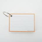 Leitner Flashcards A7 Pastel Lined orange 5