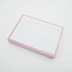 Leitner Flashcards A7 Pastel Lined pink