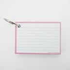Leitner Flashcards A7 Pastel Lined pink 4