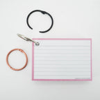 Leitner Flashcards A7 Pastel Lined pink 6