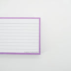Leitner Flashcards A7 Pastel Lined purple