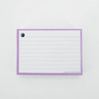 Leitner Flashcards A7 Pastel Lined purple 2