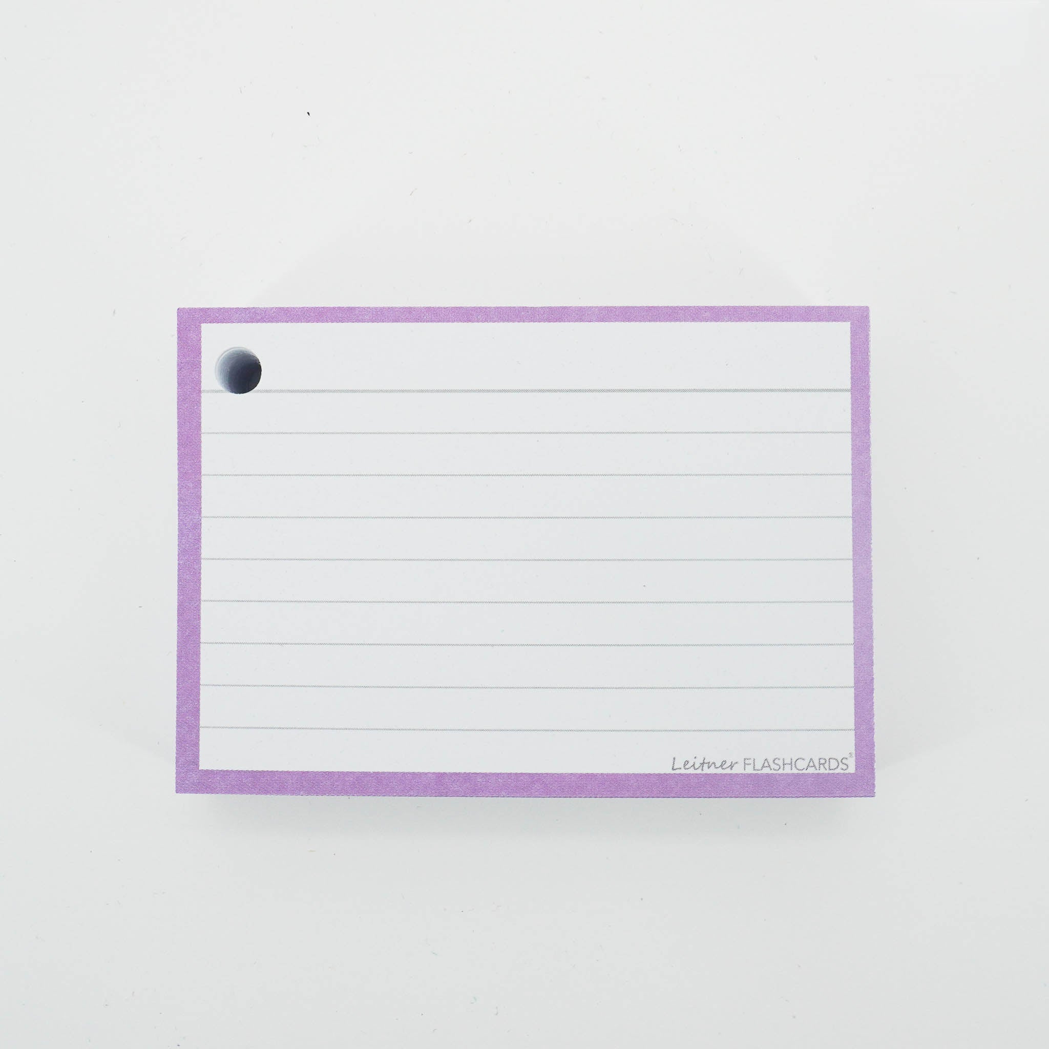 Leitner Flashcards A7 Pastel Lined purple 2