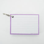 Leitner Flashcards A7 Pastel Lined purple 3