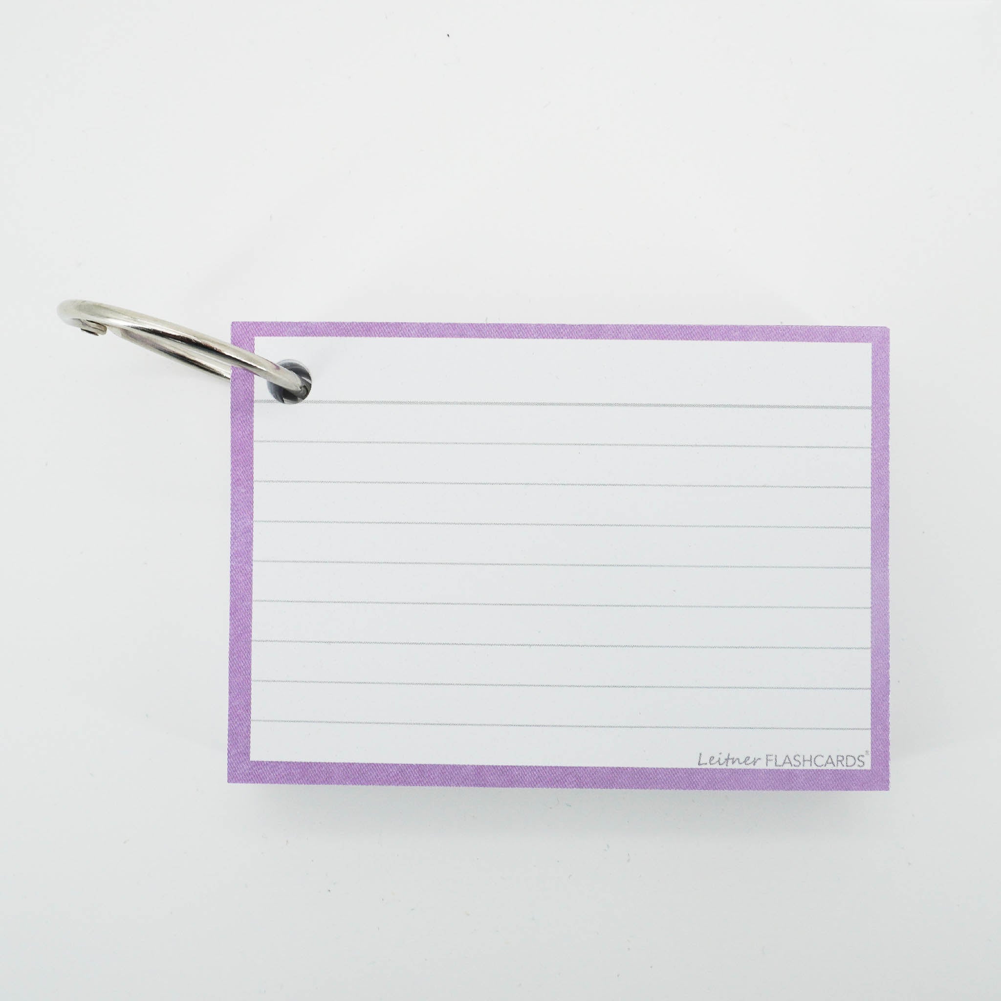Leitner Flashcards A7 Pastel Lined purple 3