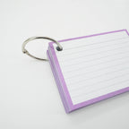 Leitner Flashcards A7 Pastel Lined purple 4