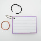 Leitner Flashcards A7 Pastel Lined purple 5