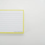 Leitner Flashcards A7 Pastel Lined yellow 2