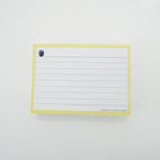 Leitner Flashcards A7 Pastel Lined yellow 3