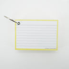 Leitner Flashcards A7 Pastel Lined yellow 4
