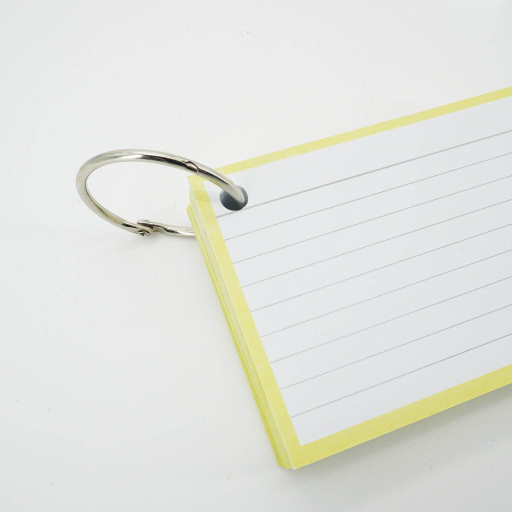 Leitner Flashcards A7 Pastel Lined yellow 5