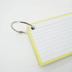 Leitner Flashcards A7 Pastel Lined yellow 5